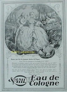 PUBLICITE 4711 EAU DE COLOGNE JOYEUSES CLOCHES DE PAQUES PRINTEMPS DE 1929 AD - Picture 1 of 1
