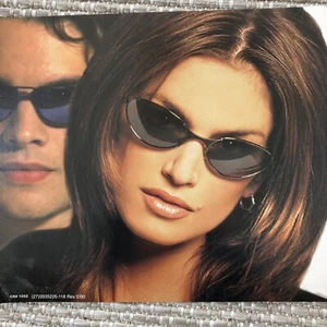 CINDY CRAWFORD Poster VINTAGE Supermodel Store Display Foster Grant RARE!! - Picture 1 of 4