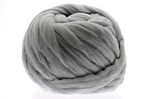 OHHIO Armstricken Merinowolle (23 Mikron) - Grobstrick - Grau 2,2 lb/1 kg - Bild 1 von 5