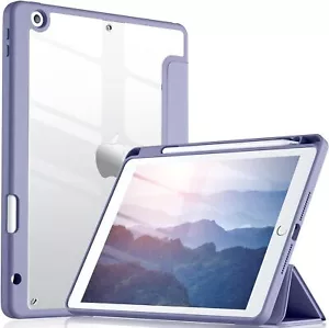 Case For iPad 10.2 9th 8th 7th 6th 5th Gen Air 4 5 Mini 6 Cover W/Pencil Holder - Picture 1 of 40
