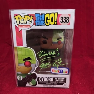 Funko Pop! DC 338 Cyborg como Green Lantern Toys R Us Exc Firmado Certificación JSA - Imagen 1 de 6