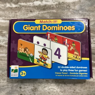 Match-It! GIANT DOMINOES The Learning Journey GAME 3 in 1 Games Set Ages 3 & up - Image 1 of 4