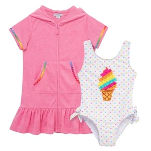 Flapdoodles Set da bagno 2 pezzi per bambina 2T-4T - Foto 1 di 6