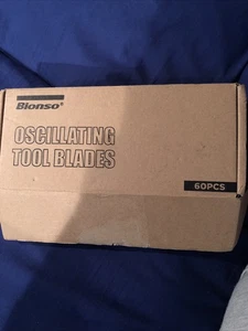 Bionso 60PCS Oscillating Tool Blade Cuts Wood Plastics, Sharp Durable Black  - Picture 1 of 8