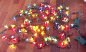 2 Strings -80 Total Musical Christmas Tree Bell Lights- Play 25 Holiday Carols - Picture 1 of 7