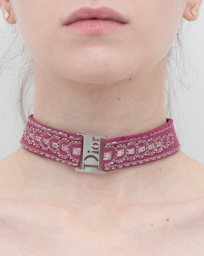 ? Girocollo Christian Dior epoca Galliano vintage con logo ricamato raro Y2K