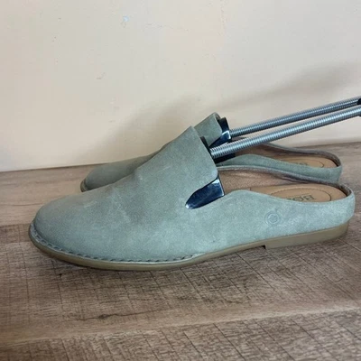 Born Maia Verde Kiwi Distressed Mules Talla 9 Mujer’s Zapatos Foto 1 de 4