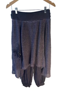 Pantalones de Colección Pirámide Boho Hada Gitana Falda Superposición Mujeres M Púrpura Ballet - Imagen 1 de 14