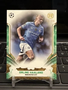 2024-25 Topps Reverence UEFA Club Competitions Erling Haaland Green /99 Man City - Picture 1 of 2
