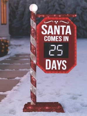 Member's Mark 5' Pre-Lit Santa Countdown Calendar - Image 1 of 4