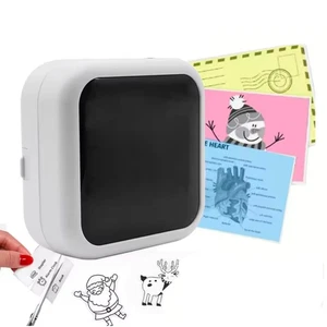 Mini Thermal Printer Pocket Bluetooth Mobile Phone Photos Label Printing Machine - Picture 1 of 7