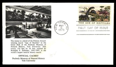 Mayfairstamps US FDC 1970 Dinosaurs Age of Reptiles First Day Cover aau_67811 - Image 1 of 2