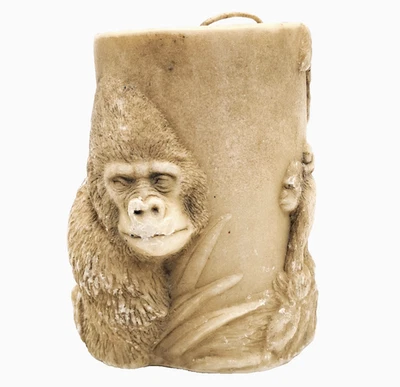 Vela pilar artesanal 3D vintage Lava Enterprises animales espíritus GORILAS Foto 1 de 4