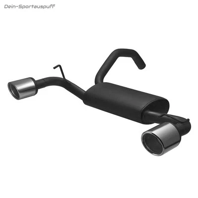 Ulter Échappement Duplex Sport Fiat 500 Abarth à Partir De 2008 100mm Rond Roulé - Photo 1/2