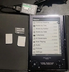 Tablet Lectora Electrónica Sony PRS-505 Plateada De Colección 2 GB Buena Batería Probada y Funcionando  - Imagen 1 de 6