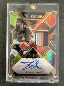 2023-24 Panini Select Deandre Ayton  Portland Trail Blazers Auto /25 #XFS-AYT - Picture 1 of 24