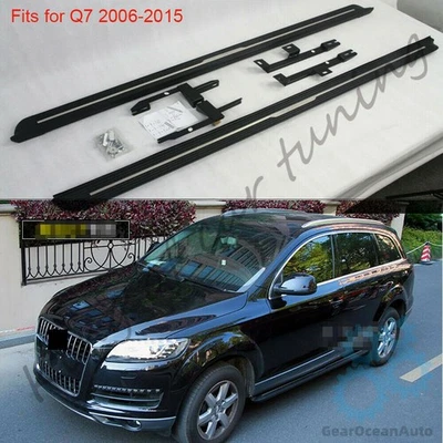 Running board fits for Audi Q7 2006-2015 side step protect bar pedal stair 2PCS - Imagem 1 de 4