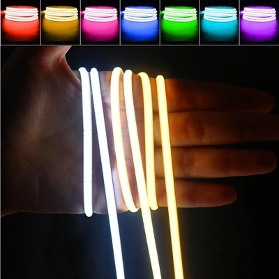 High Density 480LEDs 12V 24V 4mm Thin COB LED Strip Flexible Dimmable Tape Light - Image 1 of 4