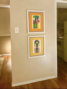 TWO 1958 Henri Matisse Original Lithographs, “Zulma” & “Nut de Noel” Framed COA - Picture 1 of 3