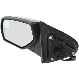 Mirror For 2014-2018 Chevy Silverado 1500 LH Power Heated Chrome w/ Signal Light - Picture 1 of 1