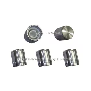 5 piezas de aleación de aluminio con perno de plata para orificio potenciómetro cónico giratorio 6 mm hágalo usted mismo nuevo - Imagen 1 de 1