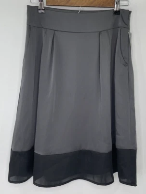 Falda Attention Mujer Vintage Gris Y Negro Satén y Gasa Stock Muerto XS Foto 1 de 4