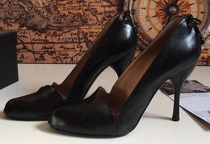 OTTIME EMPORIO ARMANI DECOLTÉ IN PELLE TACCO 10 CM MADE IN ITALY N.39 - Imagen 1 de 8