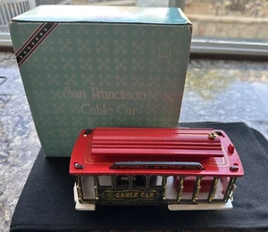 Vtg. San Francisco Municipal RY Cable Car Music Box Powell and Hyde Sts. Trolley - Picture 1 of 12