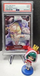 PSA 9 Cavendish OP01 008 Box Topper One Piece Card Game Romance Dawn English - Picture 1 of 1