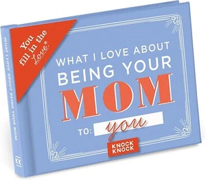 Knock Knock What I Love about Being Your Mom Fill In The Love HardcoverBook Gift - Imagen 1 de 2