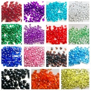 30pc Lot Tiny little Micro Acrylic Gems 4mm Choose from 15 Color - Picture 1 of 16