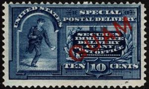 Guam Stamp Scott # E1 Mint - 10 Cents Blue Overprinted Special Delivery Issue - Picture 1 of 1