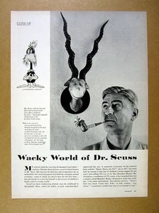 1959 Dr. Seuss profile writing process 3x photo print article - Picture 1 of 1