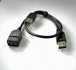 45cm 1.5FT USB 3.0 SuperSpeed Male A to Female A Extension Cable - Picture 1 of 3