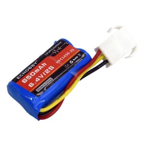 1x for RC Car Speed Boat 6.4V 2S 650mAh LiFePO Battery EL4.5-3P female P-TO-R - Picture 1 of 3