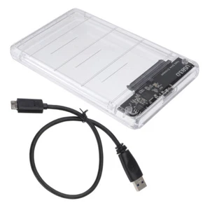 2 .5 Tragbare Festplatte 2,5 Zoll Festplattengehäuse SSD-Gehäuse - Photo 1/12
