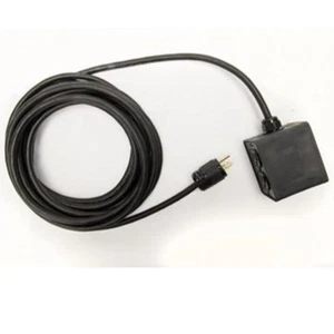 *Rubber Quad Duplex Box - 4 AC Outlets & 25' 12/3 Hardwired Power Cable, USAMade - Picture 1 of 1