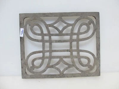 Victorian Brass Air Brick Vent Grate Grille Cover Antique Spirals Old 8"x9.5" - Image 1 of 4
