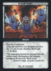 Battletech CCG: Rampage! [Mäßig bespielt] aus Set Premiere Limited BT WOTC W - Bild 1 von 1