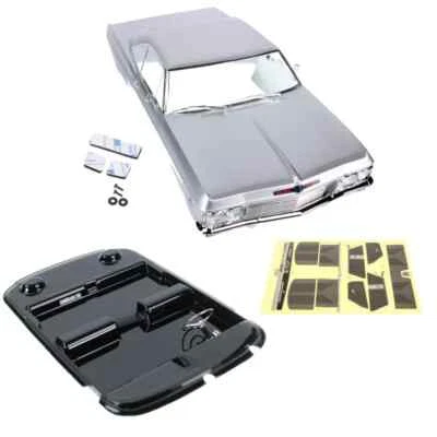 RC 1/10 Auto Karosserie 1965 Chevy Impala Low Rider *FERTIG* -SILBER- - Bild 1 von 4