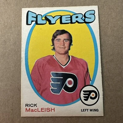 1971-72 O-Pee-Chee RICK MacLEISH Philadelphia Flyers Rookie OPC Hockey Card #207 - Image 1 of 4