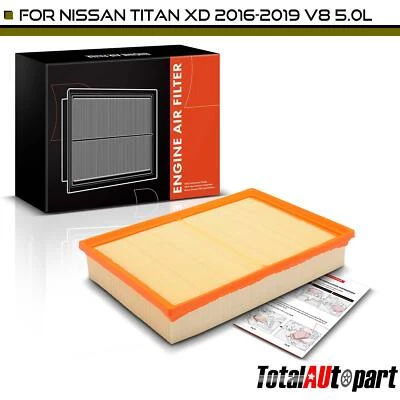 Воздушный фильтр двигателя для Nissan TITAN XD 2016 2017 2018 2019 V8 5,0 л гибкая панель - Изображение 1 из 4
