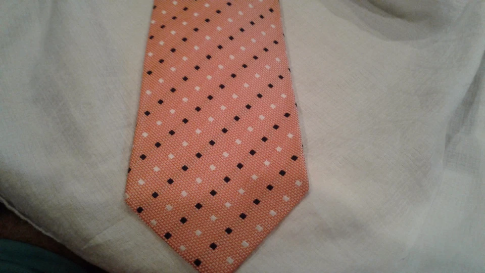  CESARE ATTOLINI шелк/лен галстук ручной работы в Италии - Изображение 1 из 3