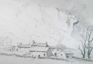 Original Pencil Drawing, 'Kilnsey', Tom Sykes (1913-1997), 1980's - Picture 1 of 3