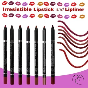 Makki Irresistible Lipstick & Lip Liner pencil intense colour finish long stay - Picture 1 of 10