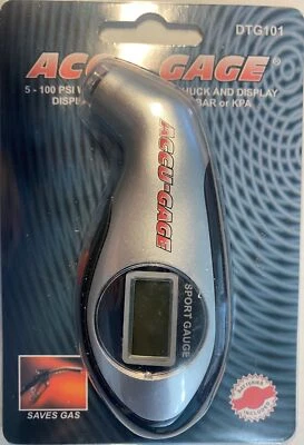Manómetro Accu-Gage DTG101 5-100 PSI con portabrocas iluminado Foto 1 de 2