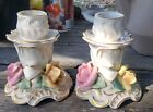 Capodimonte candlesticks Vintage  Dainty And Pretty