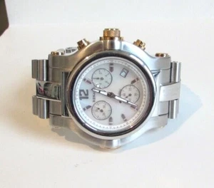 RENATO G10.71a Swiss Beast 30ATM Chronograph Working Need tofix Bracelet Pearl - Picture 1 of 11