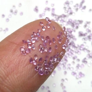 Wholesale Lot 1mm to 2mm Round Cut Natural African Amethyst Calibrated Gemstone - Picture 1 of 4