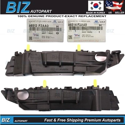 Genuine Front Bumper Side Brackets LH & RH for 19-20 Hyundai Elantra 86513-F2AA0 Foto 1 de 4